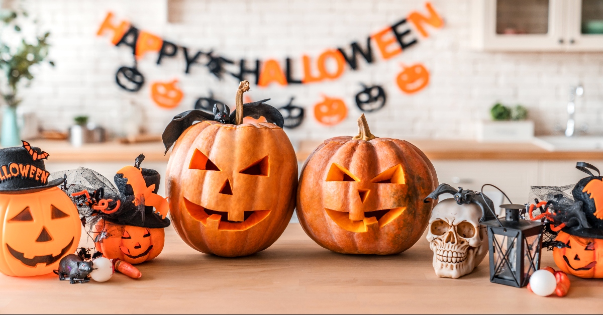 Halloween movie night with friends