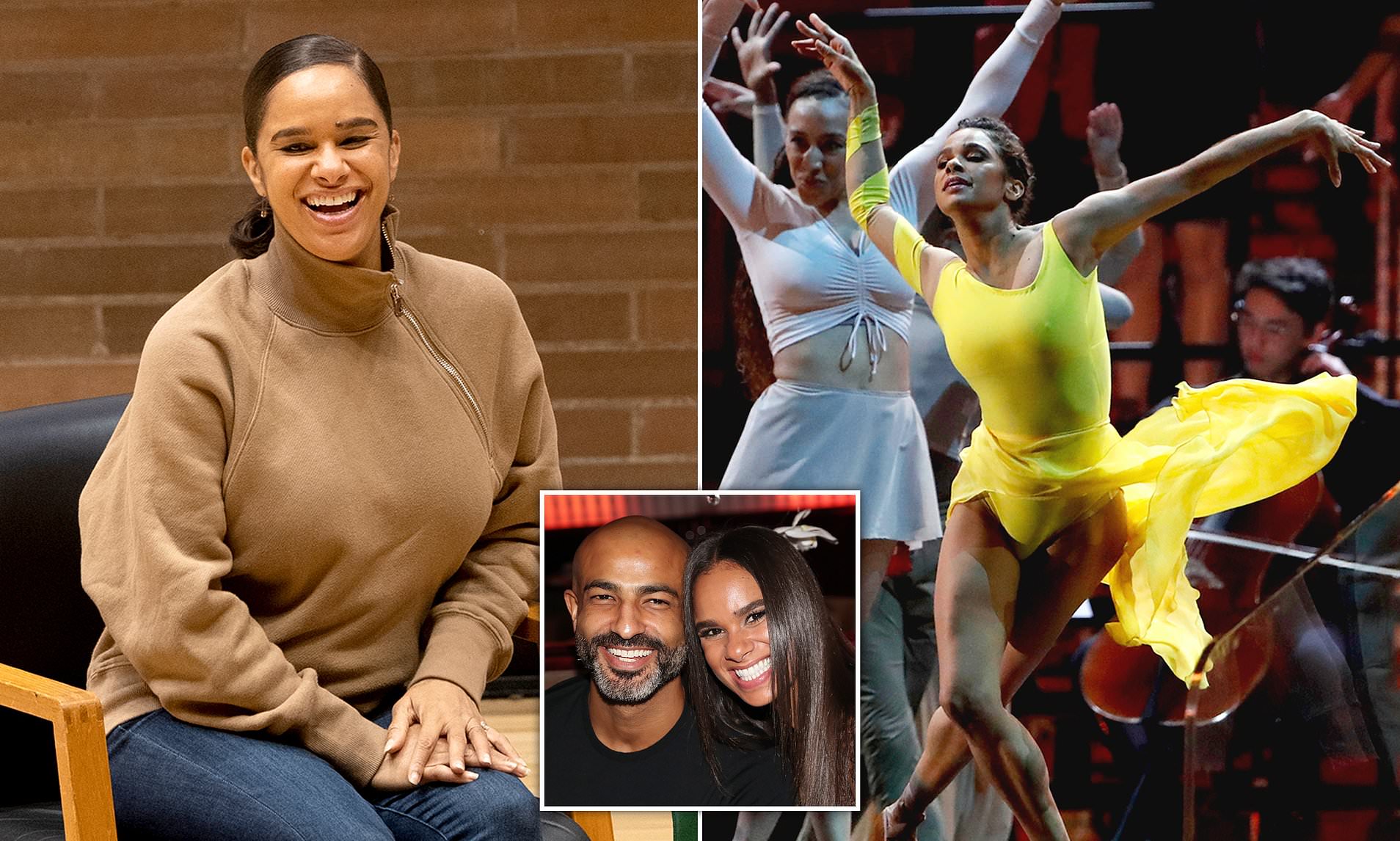 Misty Copeland with her son Jackson on stage