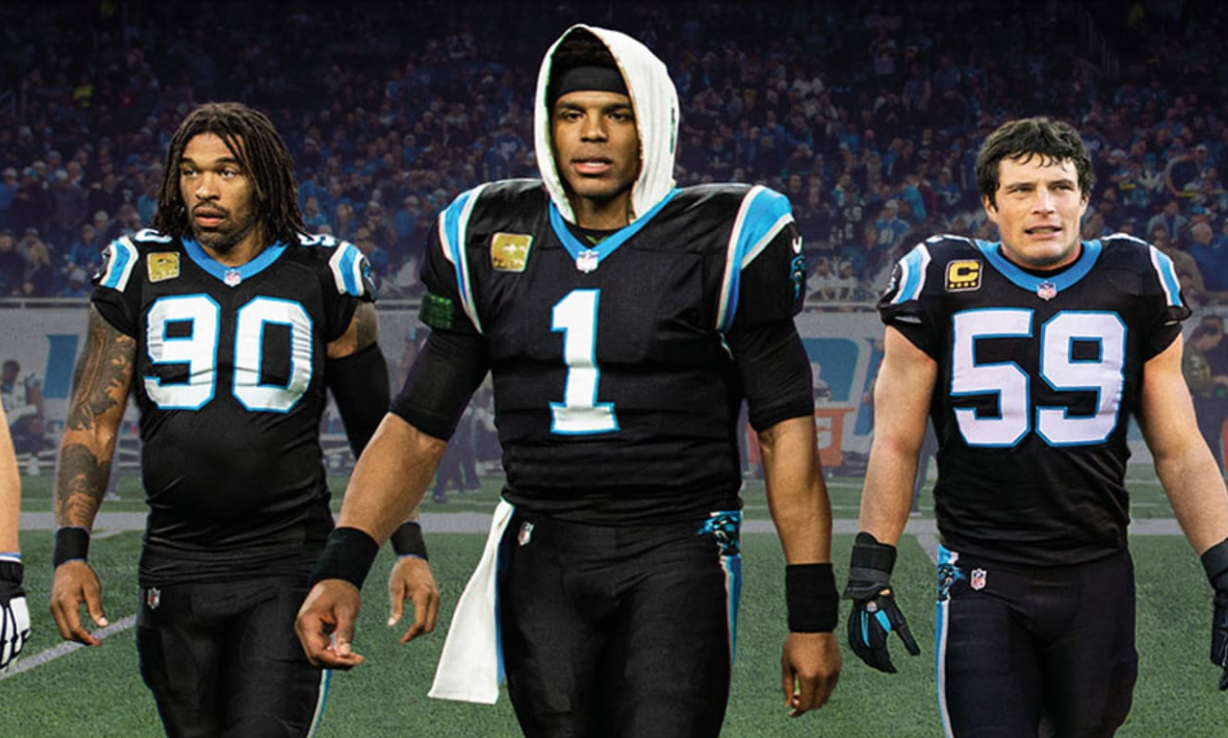 Carolina vs Buffalo football game in the stadium