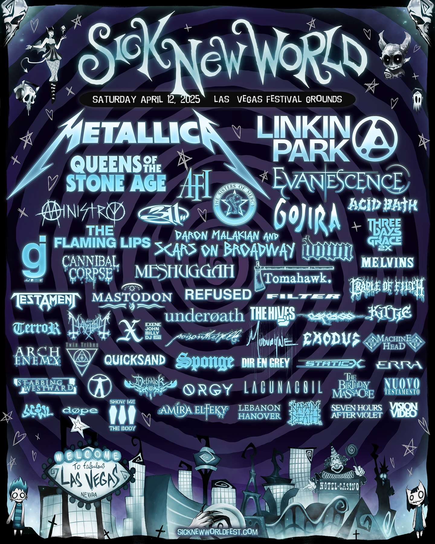 Bring Me the Horizon performing at Sick New World 2026 Las Vegas