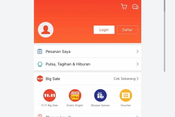 Akun Shopee Tiba Tiba Logout Sendiri