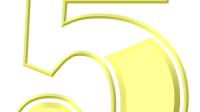 Number 5 500x700 pixels