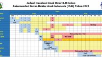 jadwal imunisasi idai2020 klinik arsaya