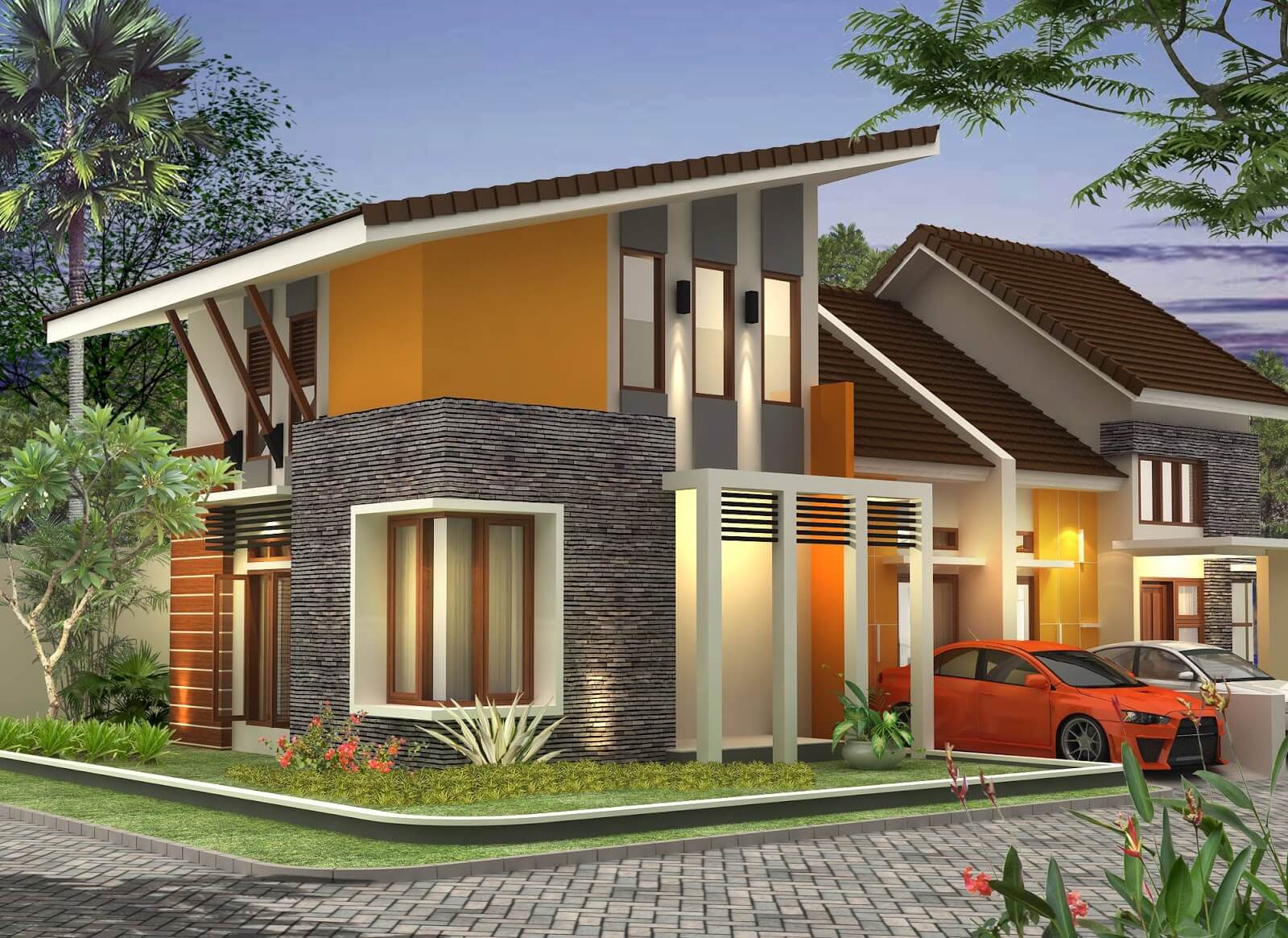 model-rumah-minimalis-terbaru-atap-miring-2-lantai-kondominium-1.jpg model rumah minimalis terbaru atap miring 2 lantai kondominium 1