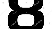 stock photo eight number clipart black and white 1800592273